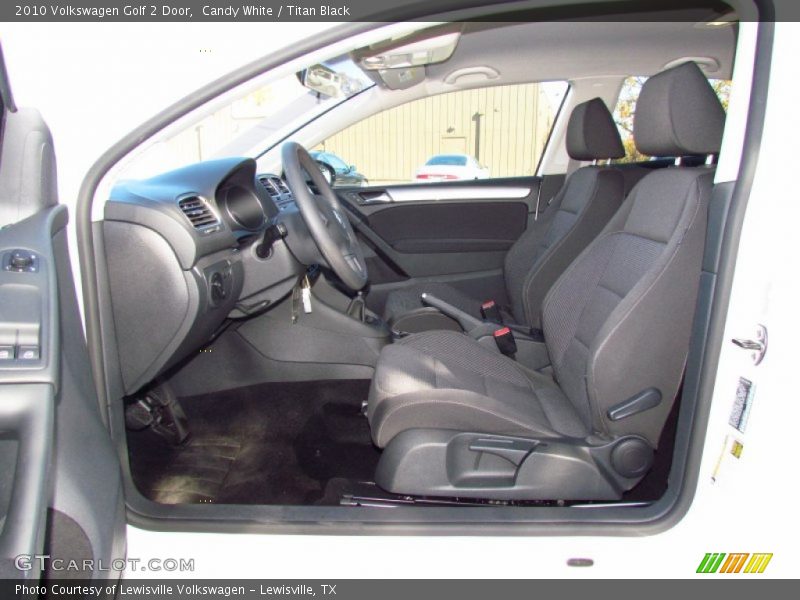  2010 Golf 2 Door Titan Black Interior