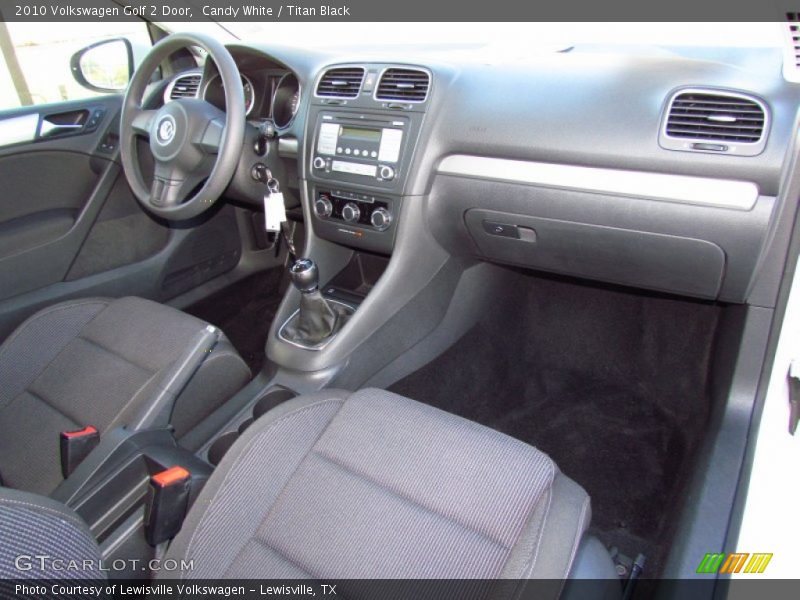  2010 Golf 2 Door Titan Black Interior