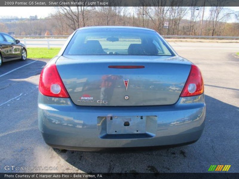 Silver Green Metallic / Light Taupe 2009 Pontiac G6 Sedan
