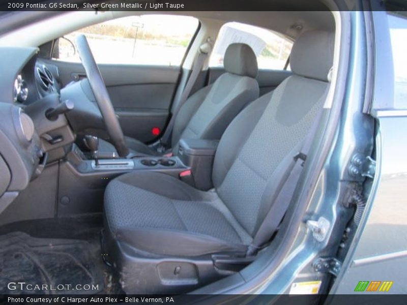 Silver Green Metallic / Light Taupe 2009 Pontiac G6 Sedan