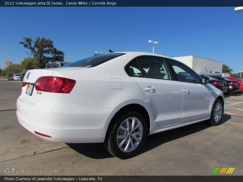 Candy White / Cornsilk Beige 2012 Volkswagen Jetta SE Sedan