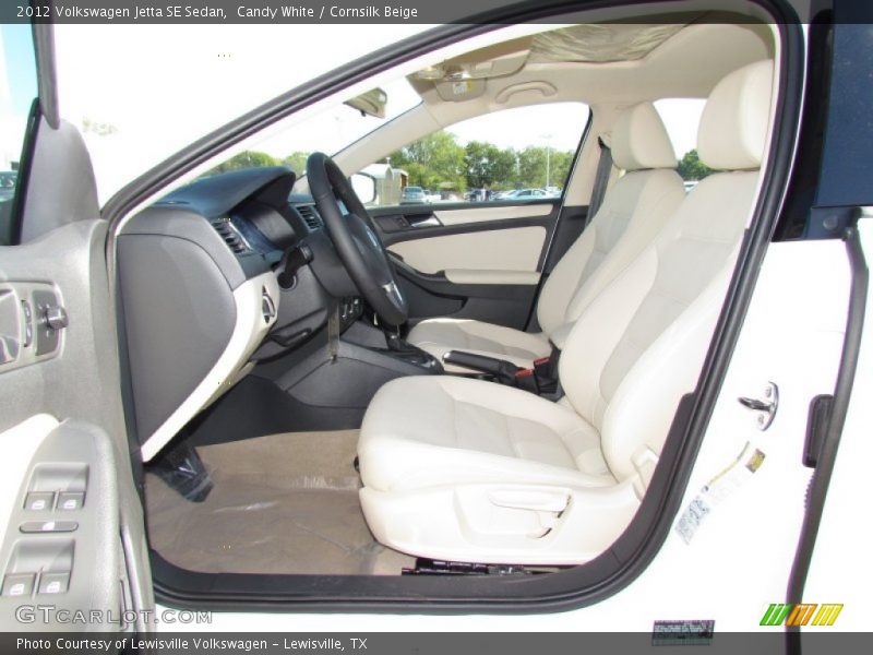 Candy White / Cornsilk Beige 2012 Volkswagen Jetta SE Sedan