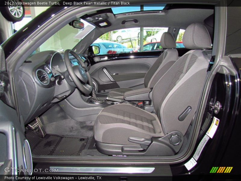 Drivers seat in  Titan Black - 2012 Volkswagen Beetle Turbo