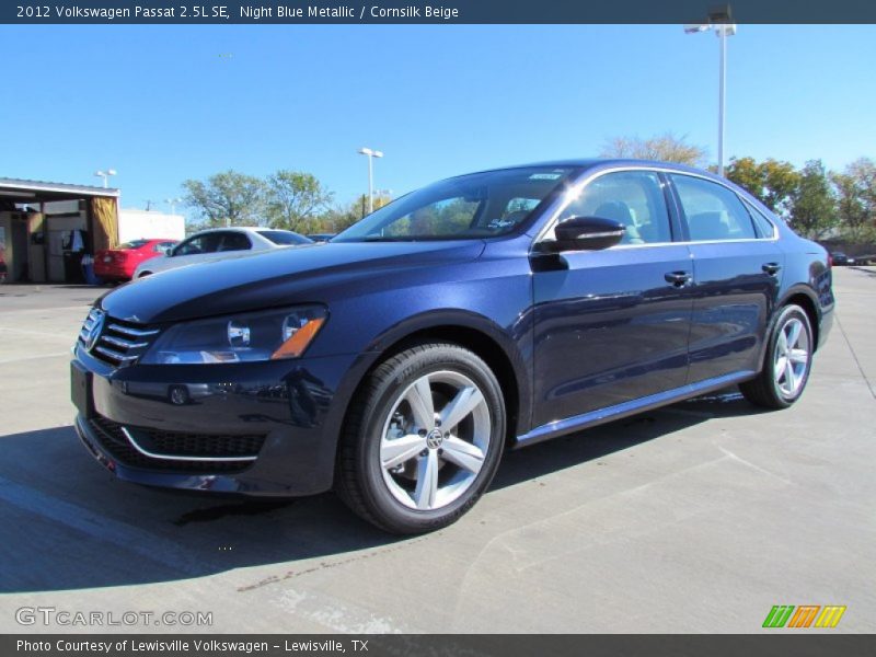 Night Blue Metallic / Cornsilk Beige 2012 Volkswagen Passat 2.5L SE