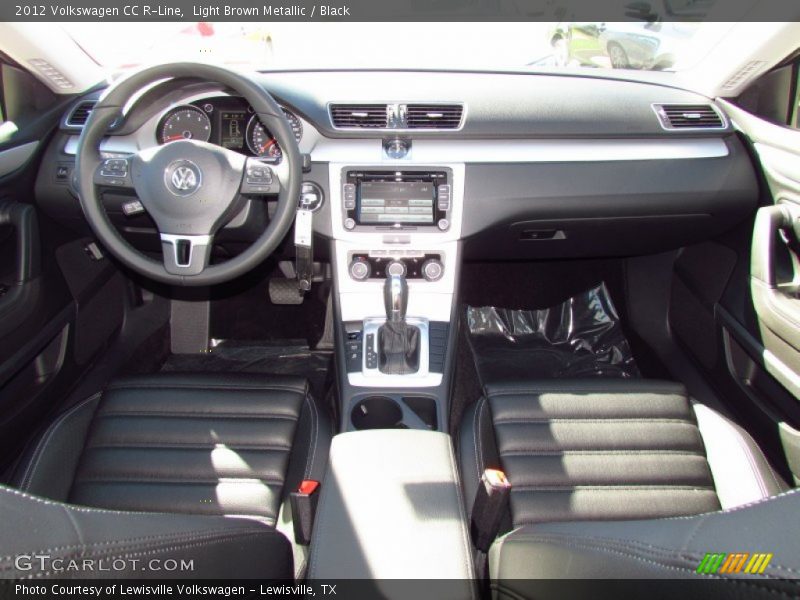 Light Brown Metallic / Black 2012 Volkswagen CC R-Line