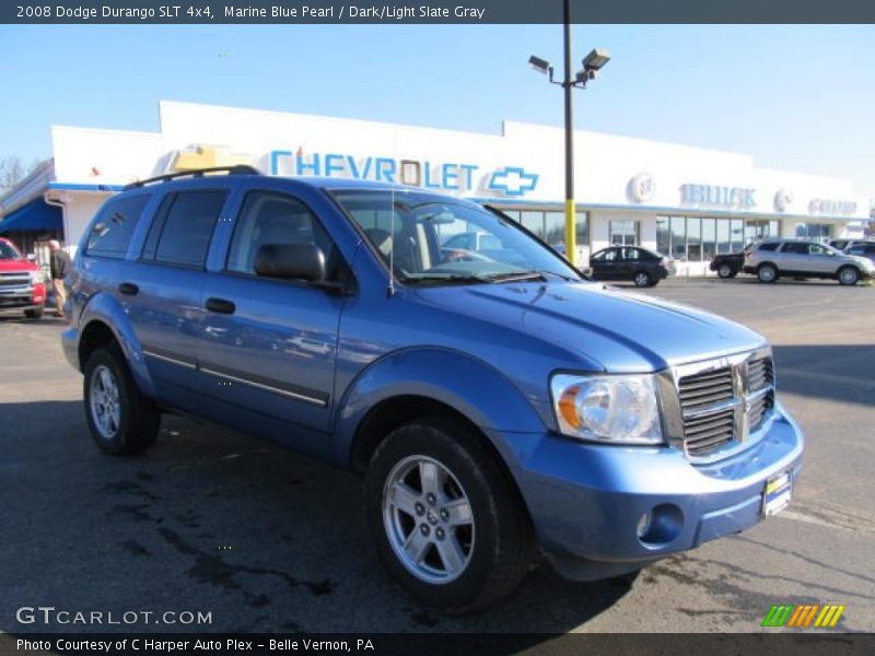 Marine Blue Pearl / Dark/Light Slate Gray 2008 Dodge Durango SLT 4x4