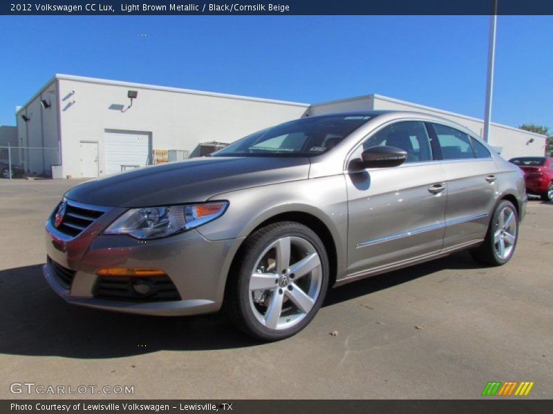 Light Brown Metallic / Black/Cornsilk Beige 2012 Volkswagen CC Lux