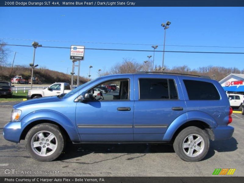 Marine Blue Pearl / Dark/Light Slate Gray 2008 Dodge Durango SLT 4x4