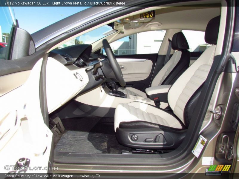 Light Brown Metallic / Black/Cornsilk Beige 2012 Volkswagen CC Lux
