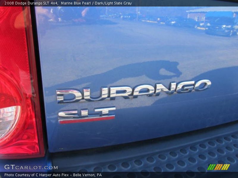 Marine Blue Pearl / Dark/Light Slate Gray 2008 Dodge Durango SLT 4x4