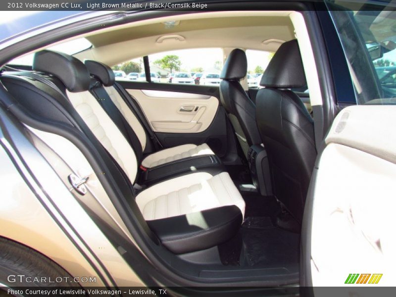 Light Brown Metallic / Black/Cornsilk Beige 2012 Volkswagen CC Lux