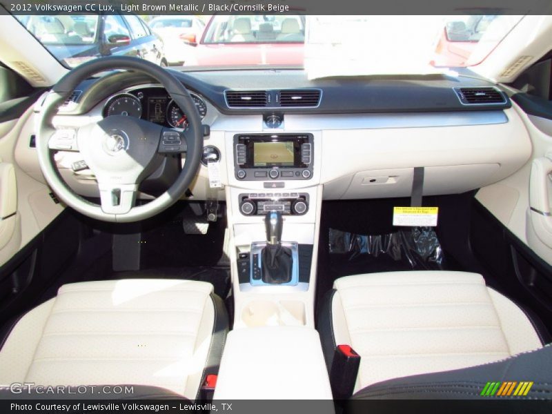 Light Brown Metallic / Black/Cornsilk Beige 2012 Volkswagen CC Lux