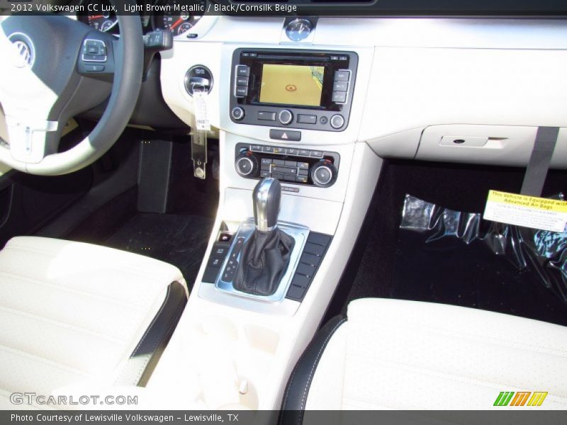 Light Brown Metallic / Black/Cornsilk Beige 2012 Volkswagen CC Lux