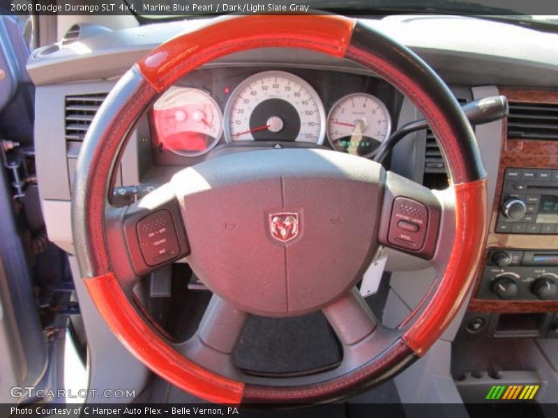 Marine Blue Pearl / Dark/Light Slate Gray 2008 Dodge Durango SLT 4x4