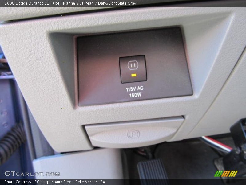 Marine Blue Pearl / Dark/Light Slate Gray 2008 Dodge Durango SLT 4x4