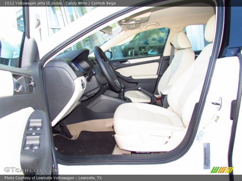 Candy White / Cornsilk Beige 2011 Volkswagen Jetta SE Sedan