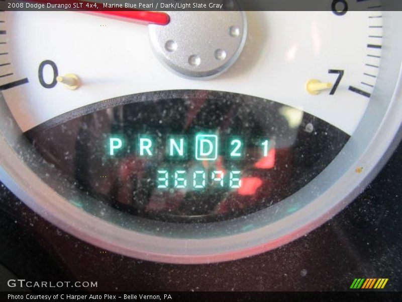 Marine Blue Pearl / Dark/Light Slate Gray 2008 Dodge Durango SLT 4x4