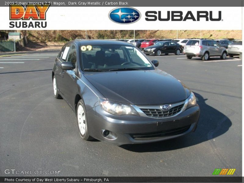 Dark Gray Metallic / Carbon Black 2009 Subaru Impreza 2.5i Wagon