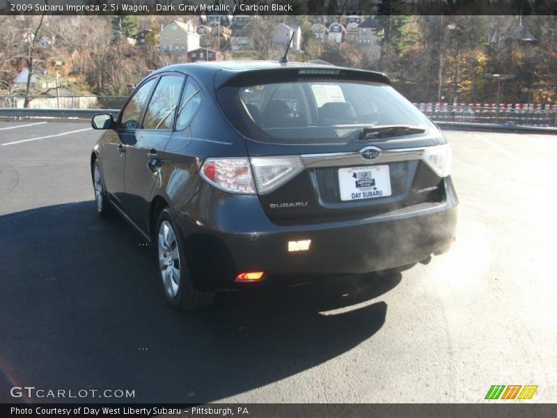 Dark Gray Metallic / Carbon Black 2009 Subaru Impreza 2.5i Wagon
