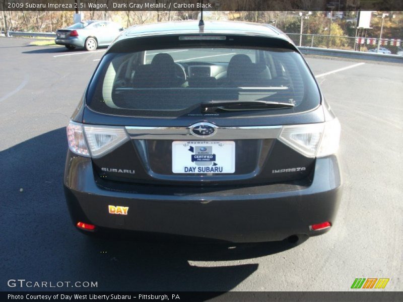 Dark Gray Metallic / Carbon Black 2009 Subaru Impreza 2.5i Wagon