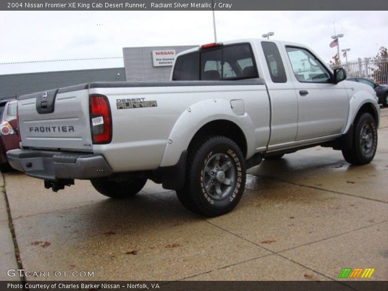 Radiant Silver Metallic / Gray 2004 Nissan Frontier XE King Cab Desert Runner
