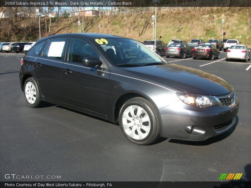 Dark Gray Metallic / Carbon Black 2009 Subaru Impreza 2.5i Wagon
