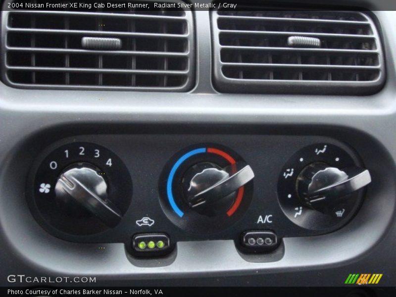 Controls of 2004 Frontier XE King Cab Desert Runner