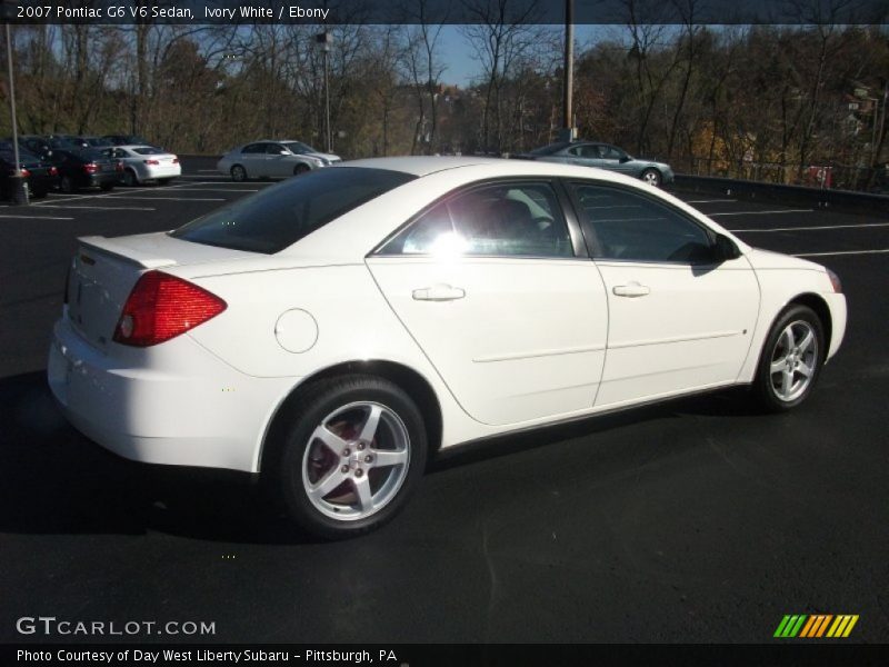 Ivory White / Ebony 2007 Pontiac G6 V6 Sedan