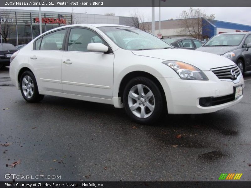 Winter Frost Pearl / Blond 2009 Nissan Altima 2.5 SL