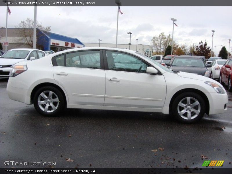 Winter Frost Pearl / Blond 2009 Nissan Altima 2.5 SL