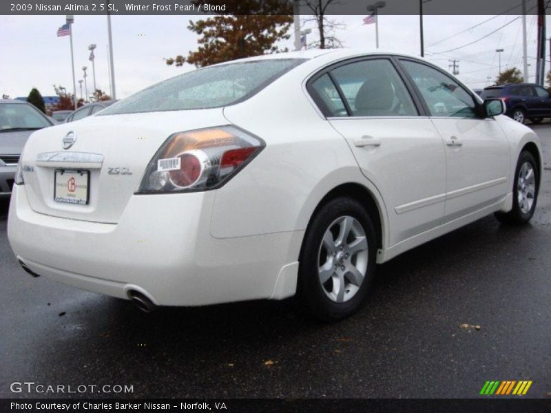 Winter Frost Pearl / Blond 2009 Nissan Altima 2.5 SL