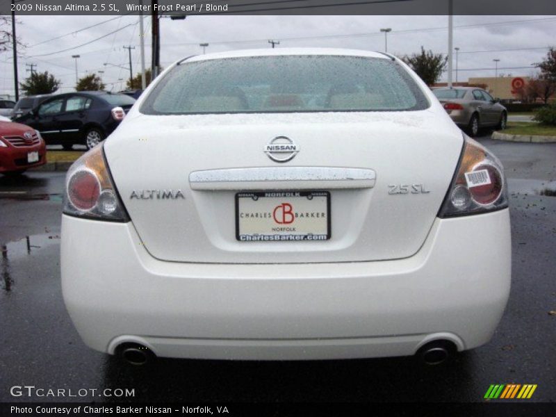 Winter Frost Pearl / Blond 2009 Nissan Altima 2.5 SL