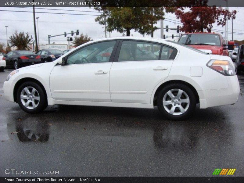 Winter Frost Pearl / Blond 2009 Nissan Altima 2.5 SL