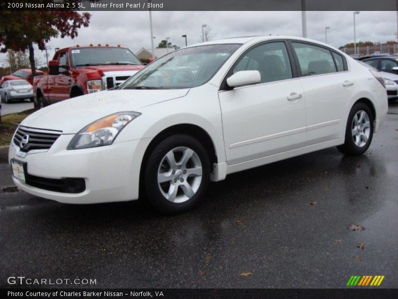 Winter Frost Pearl / Blond 2009 Nissan Altima 2.5 SL