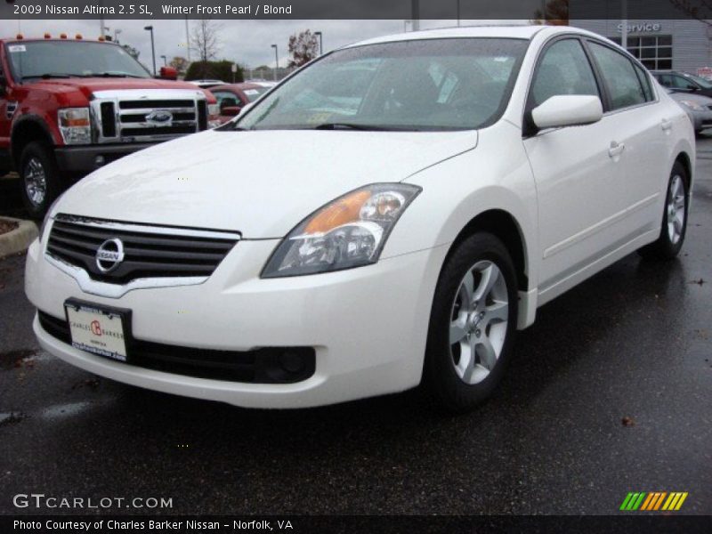 Winter Frost Pearl / Blond 2009 Nissan Altima 2.5 SL