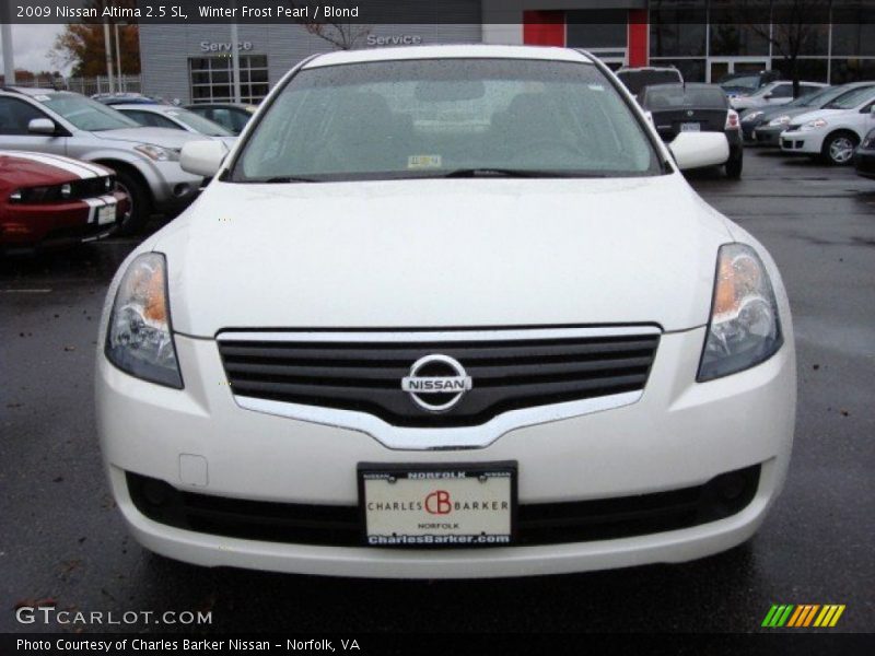 Winter Frost Pearl / Blond 2009 Nissan Altima 2.5 SL
