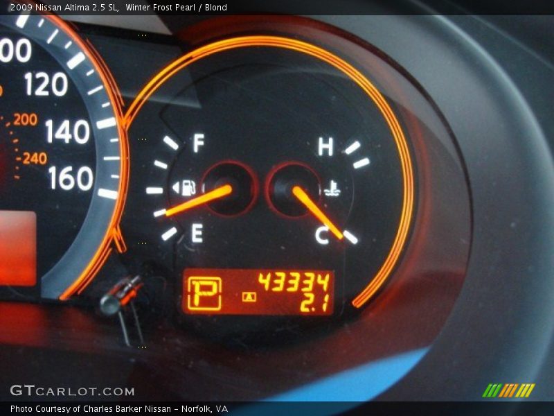 Winter Frost Pearl / Blond 2009 Nissan Altima 2.5 SL