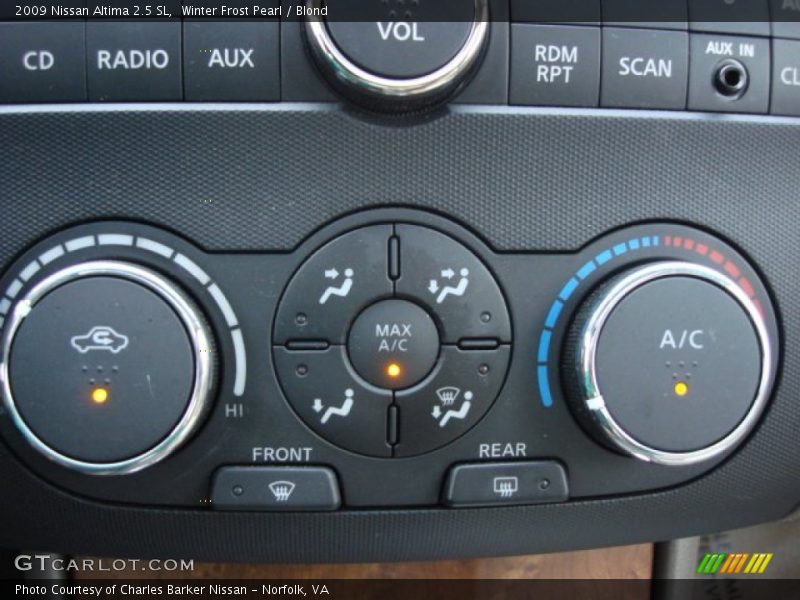 Winter Frost Pearl / Blond 2009 Nissan Altima 2.5 SL