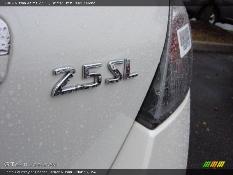 Winter Frost Pearl / Blond 2009 Nissan Altima 2.5 SL