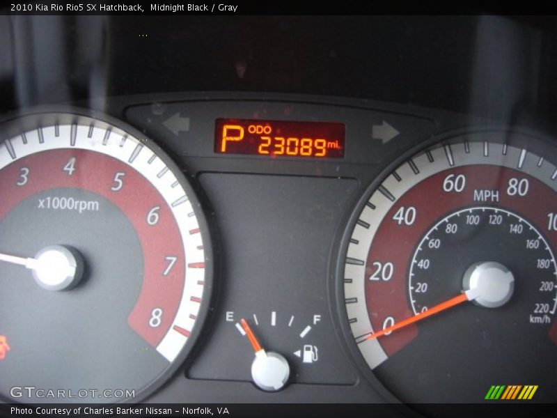  2010 Rio Rio5 SX Hatchback Rio5 SX Hatchback Gauges