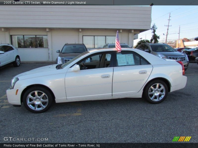 White Diamond / Light Neutral 2005 Cadillac CTS Sedan