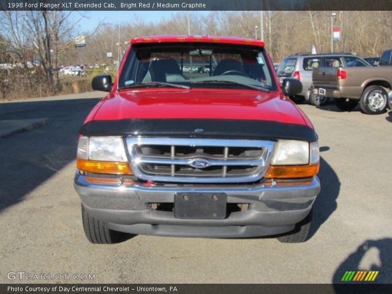 Bright Red / Medium Graphite 1998 Ford Ranger XLT Extended Cab