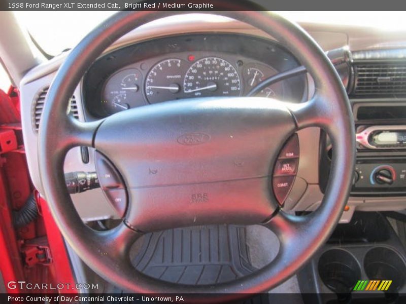 Bright Red / Medium Graphite 1998 Ford Ranger XLT Extended Cab