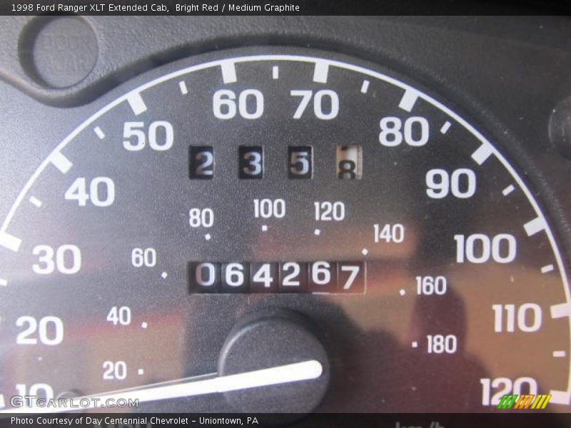 Bright Red / Medium Graphite 1998 Ford Ranger XLT Extended Cab