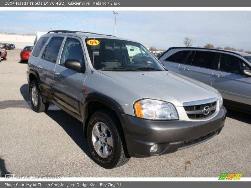 Glacier Silver Metallic / Black 2004 Mazda Tribute LX V6 4WD