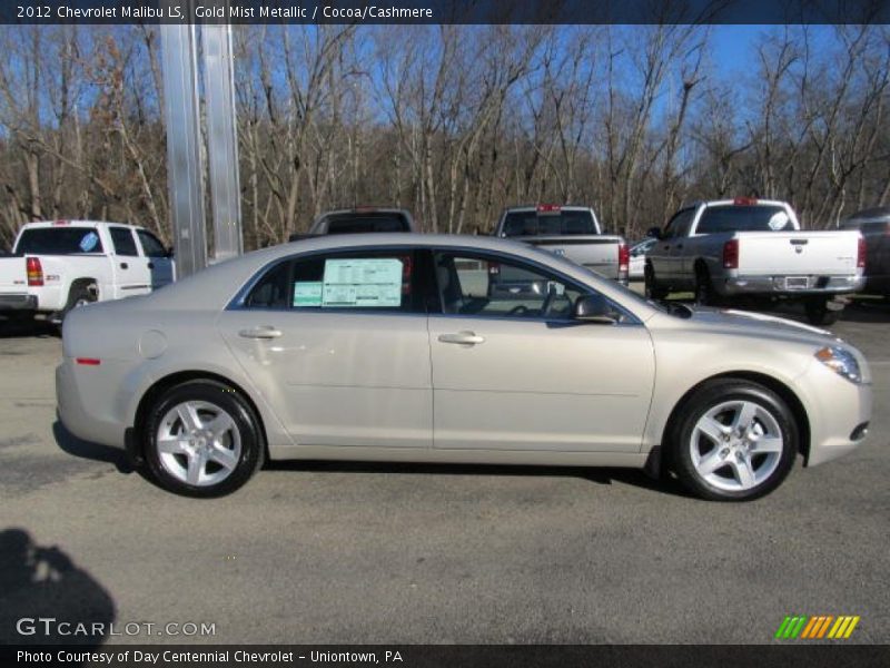 Gold Mist Metallic / Cocoa/Cashmere 2012 Chevrolet Malibu LS