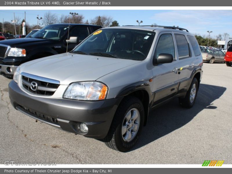 Glacier Silver Metallic / Black 2004 Mazda Tribute LX V6 4WD