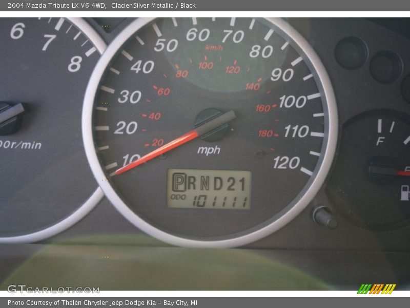Glacier Silver Metallic / Black 2004 Mazda Tribute LX V6 4WD