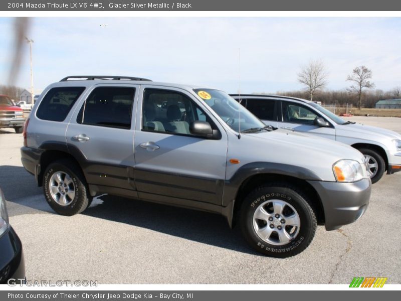 Glacier Silver Metallic / Black 2004 Mazda Tribute LX V6 4WD