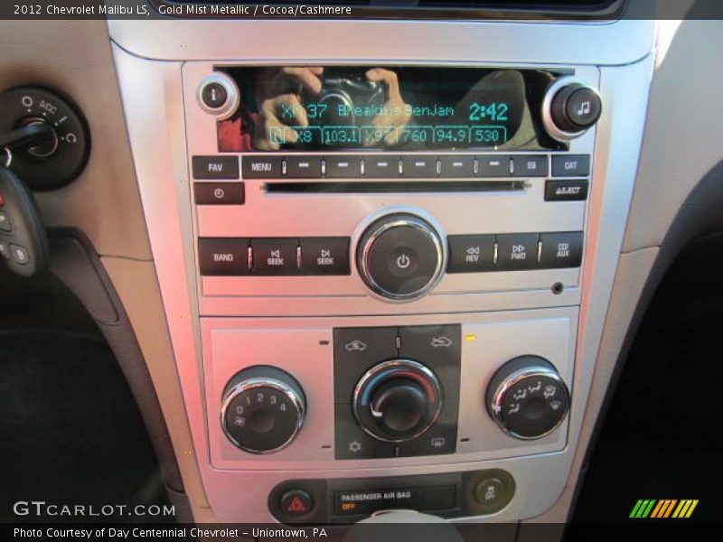 Gold Mist Metallic / Cocoa/Cashmere 2012 Chevrolet Malibu LS